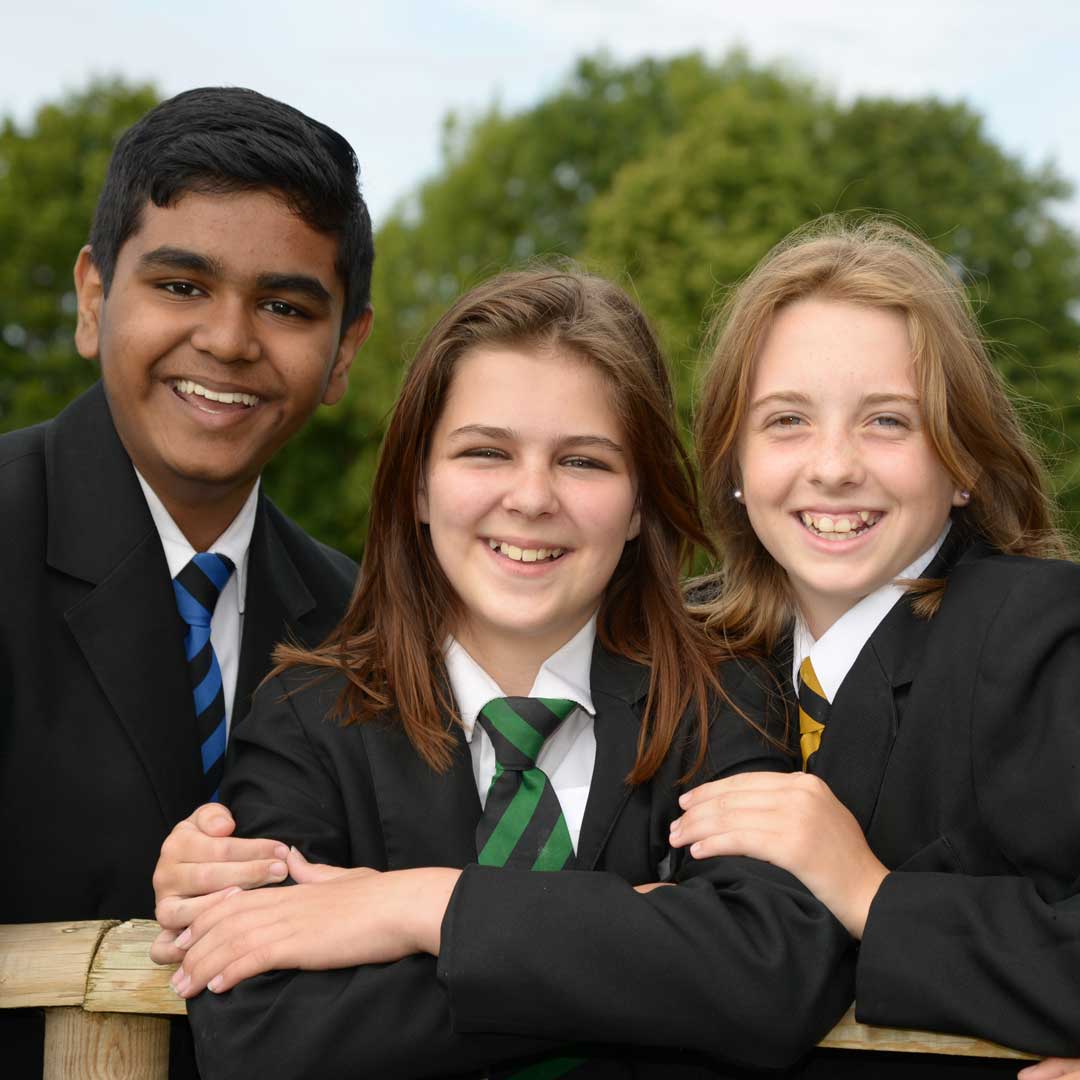 Happy Students in Uniform